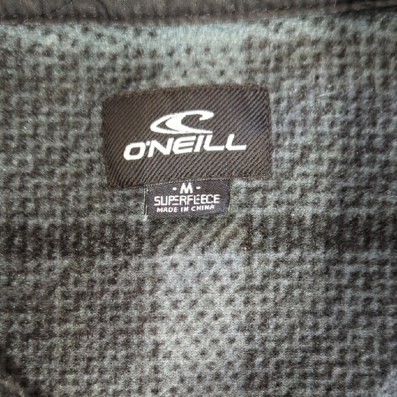 O'Neill Gray Lightweight Plaid Shirt Jacket - Picture 7 of 16